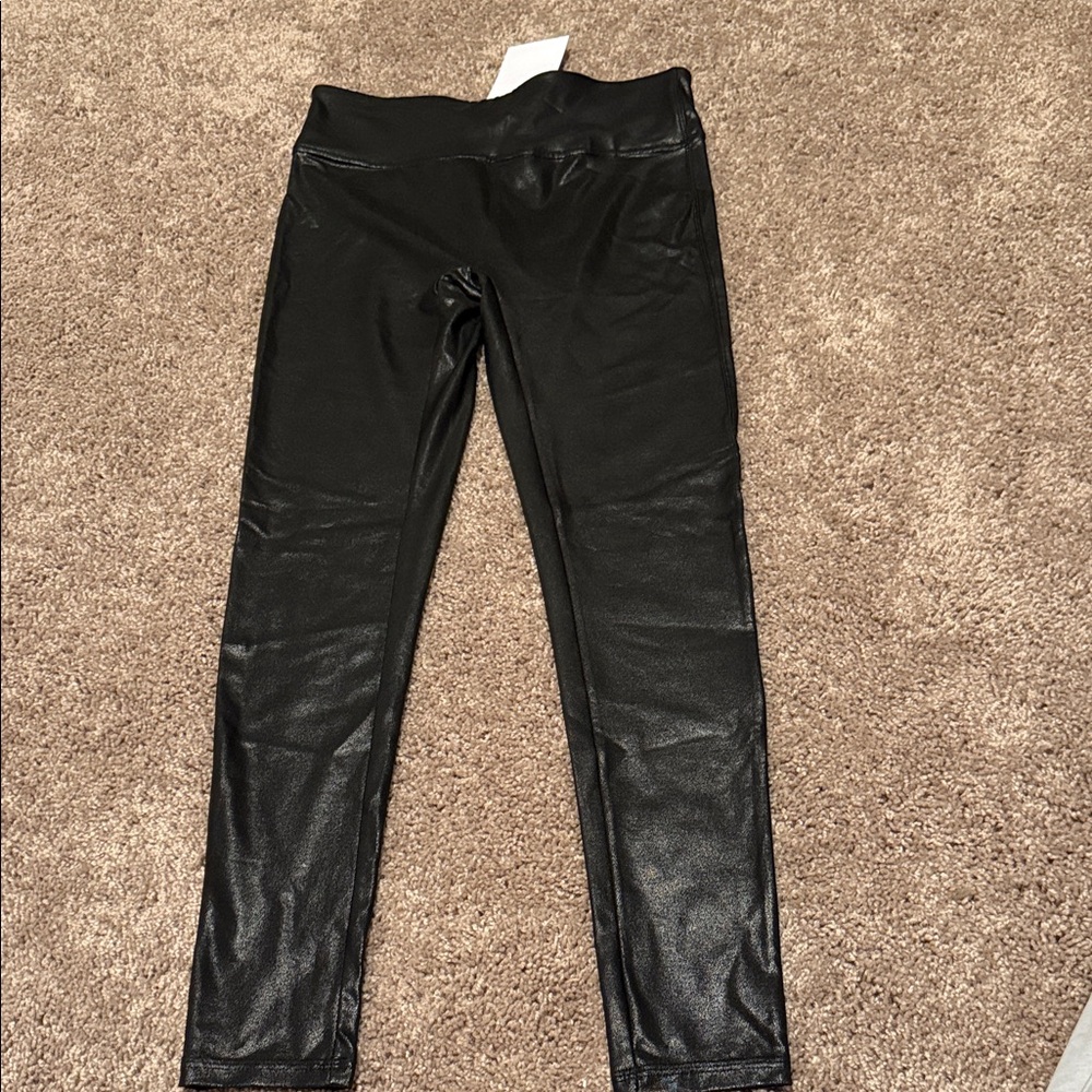 NWT Amazon Brand Black Shiny Leggings